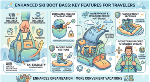 Ski Boot Bag With Helmet Storage
