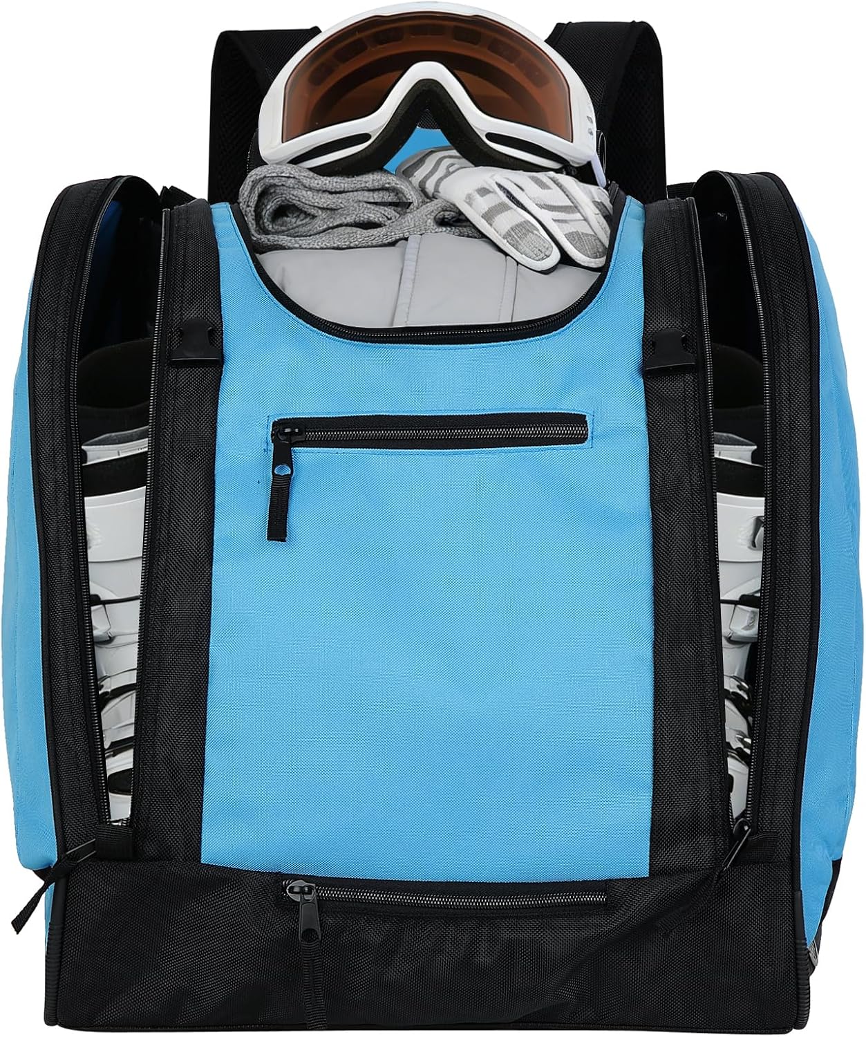 50L Boot Bag,Ski Boots(Size 14) and Snowboard Boots Bag,Waterproof Snowboarding Travel Luggage,Hidden mesh pockets for helmet,Excellent for Store all ski gears - Image 7