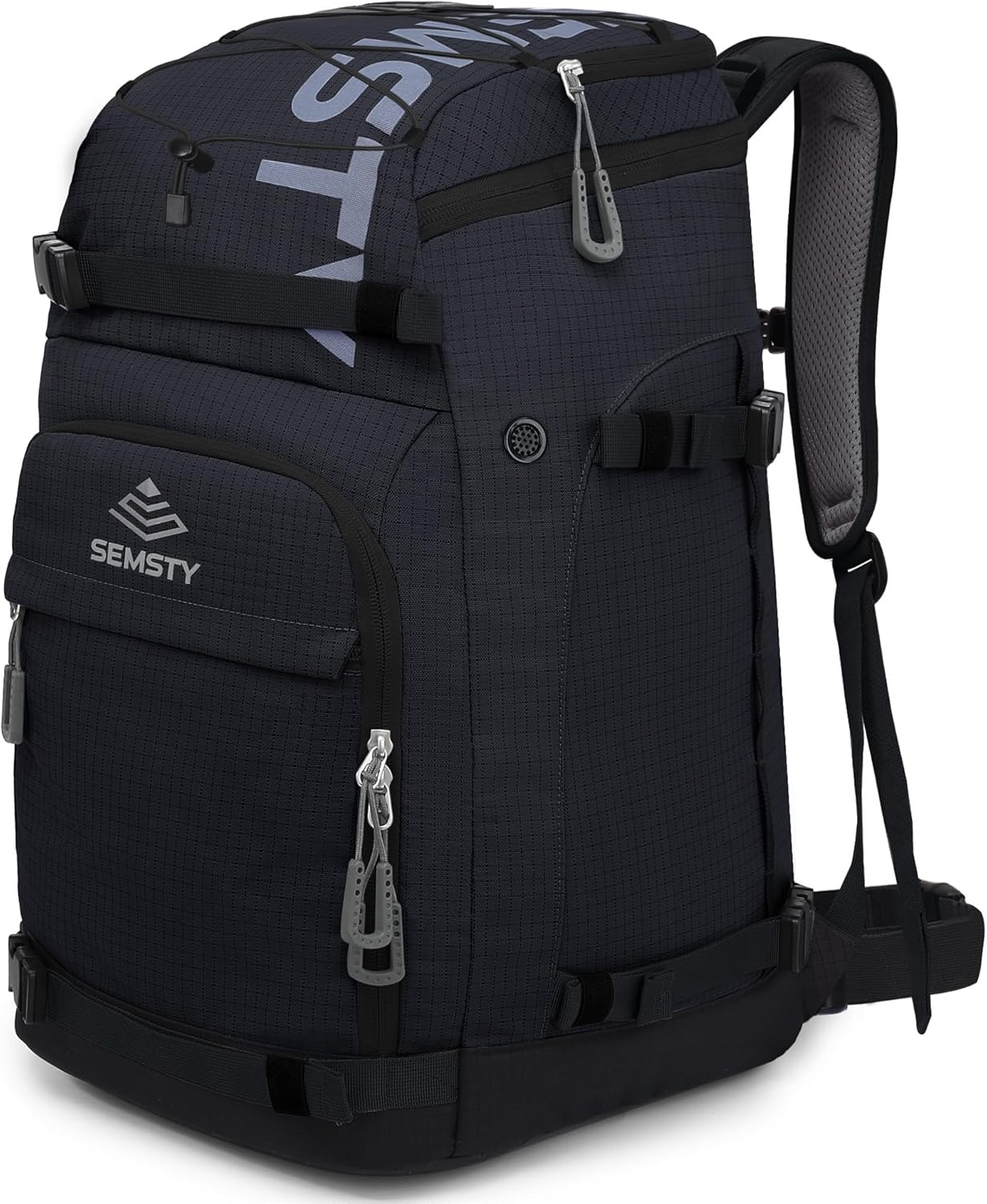 Ski Boot Bag, 55L-70L Waterproof Ski and Snowboard Boots Travel Backpack for Skis, Snowboard, Ski Helmet, Goggles, Gloves & Accessories - 1