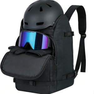 Ski Boot Bag Backpack, Waterproof Ski Boot Travel Backpack for Helmet, Snowboard, Skis, clothes, Goggles, Gloves and other Accessories - 1