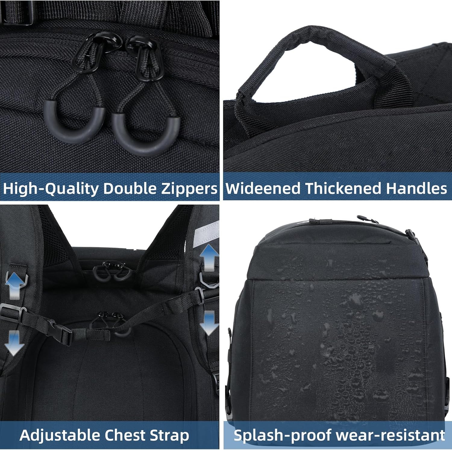 Ski Boot Bag Backpack, Waterproof Ski Boot Travel Backpack for Helmet,Snowboard,Skis,clothes,Goggles, Gloves and other Accessories - Image 7