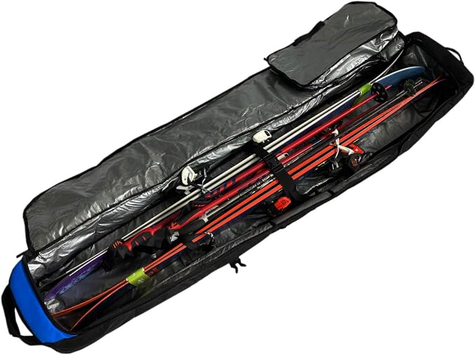 Element Equipment Wheeled Padded Ski Bag Ultimate Double - Premium High End Double Roller Travel Bag - Image 5