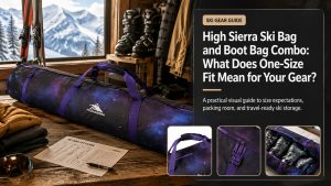 High Sierra Ski Bag and Boot Bag Combo one-size fit and packing guide