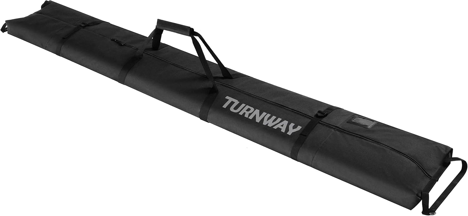 Ski Bag - Transport Skis Up to 215 cm, Poles & Extras - Waterproof - for Men, Women and Youth - 1