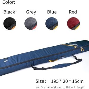 Alternative view of Unigear Ski Bag for Air Travel, 360° Fully Padded, Fit Up to 192cm | Fully padded ski travel bag, water-resistant shell, 360° protection for skis up to 192 cm during flights and transport