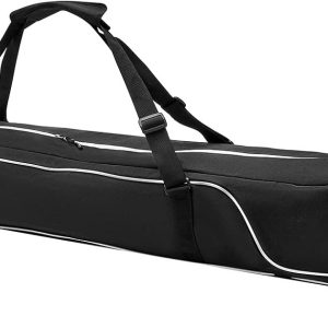 Ski Bag,Single Ski Bags for Air Travel,Ski Bag with Separate Pole Slot,Ski Travel Bag for Snow Gear, Poles and Accessories - 1