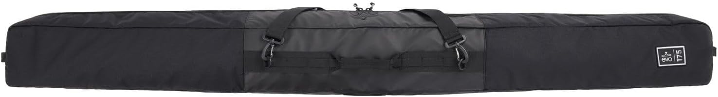 evo Padded Single Ski Bag for Air Travel, 600D Recycled PET Ripstop Ski Travel Bag for Skis and Poles - Image 8
