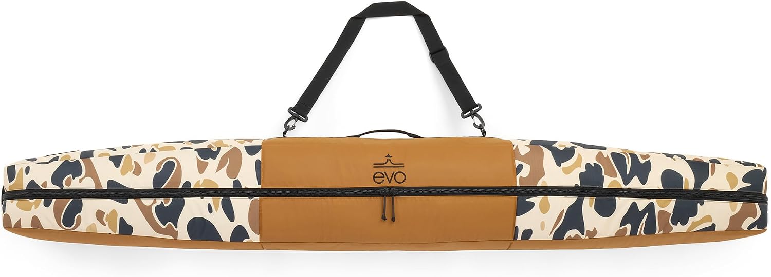 evo Padded Single Ski Bag for Air Travel, 600D Recycled PET Ripstop Ski Travel Bag for Skis and Poles - Image 7