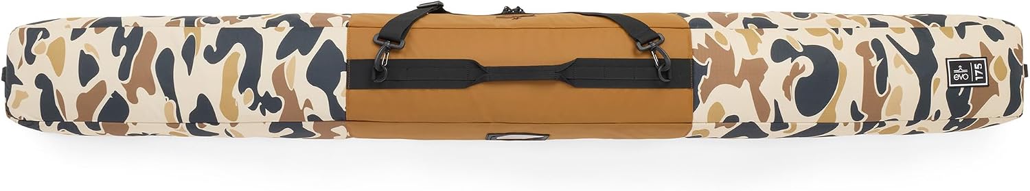 evo Padded Single Ski Bag for Air Travel, 600D Recycled PET Ripstop Ski Travel Bag for Skis and Poles - Image 6