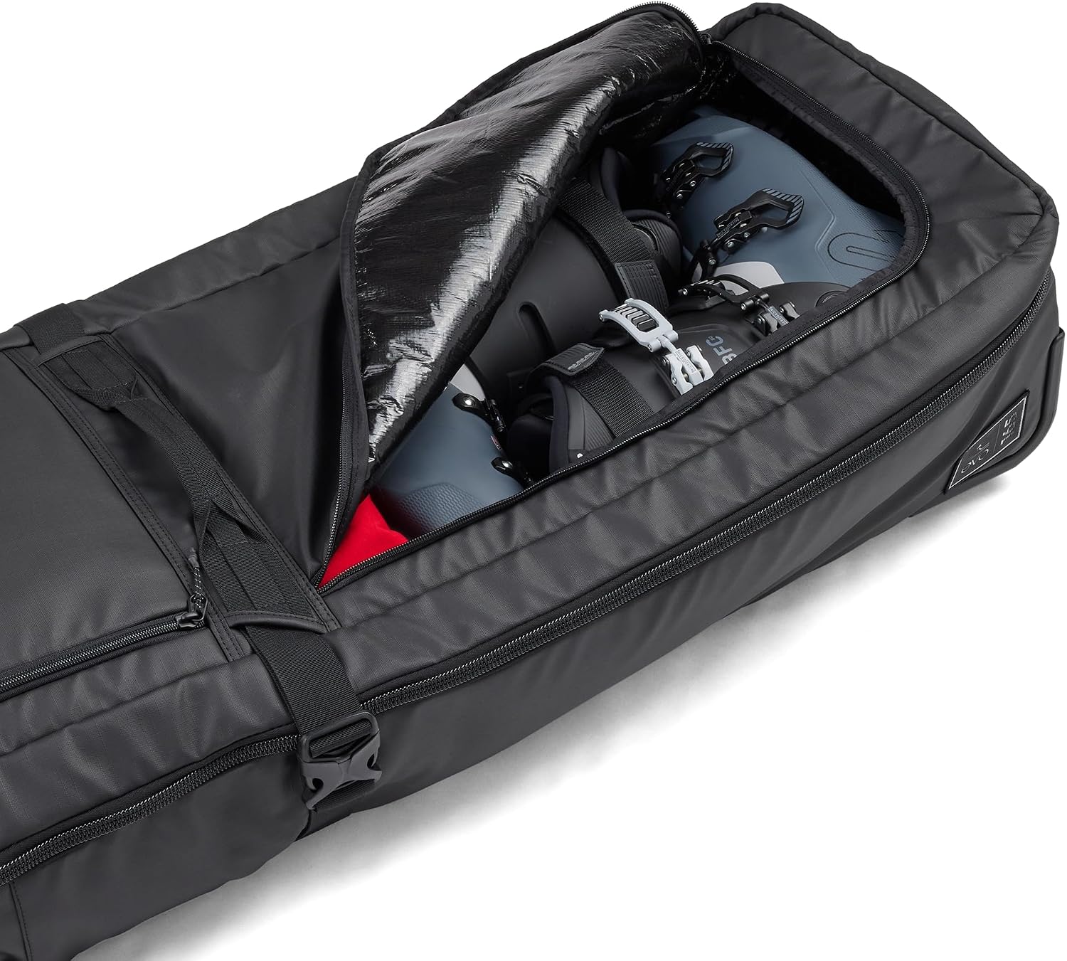 evo Roller Ski Bag with Wheels, Padded Ski Travel Bag for 2 Pairs of Skis, Poles, Boots & Accessories - Image 4